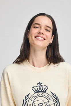 Polo Club Sweat-Shirts*Sweat Syren écru avec motif nautique brodé Beige