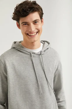 Polo Club Sweat-Shirts*Sweat-shirt à capuche gris chiné avec poches et logo Rigby Go Gris Vigoré