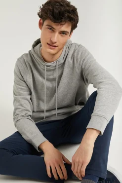 Polo Club Sweat-Shirts*Sweat-shirt à capuche gris chiné avec poches et logo Rigby Go Gris Vigoré