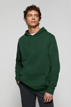 Polo Club Sweat-Shirts*Sweat-shirt à capuche avec poches et logo Rigby Go Vert Bouteille