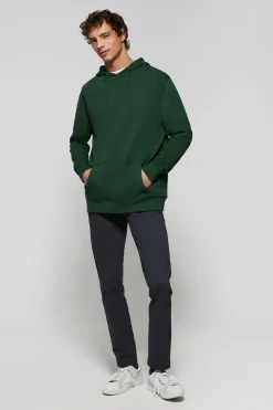 Polo Club Sweat-Shirts*Sweat-shirt à capuche avec poches et logo Rigby Go Vert Bouteille