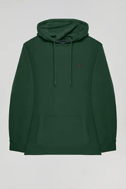 Polo Club Sweat-Shirts*Sweat-shirt à capuche avec poches et logo Rigby Go Vert Bouteille