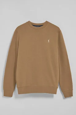 Polo Club Sweat-Shirts*Sweat-shirt à col ras du cou marron avec logo brodé Rigby Go Brun