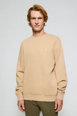 Polo Club Sweat-Shirts*Sweat-shirt à col ras du cou avec logo brodé Rigby Go Camel