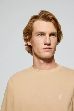 Polo Club Sweat-Shirts*Sweat-shirt à col ras du cou avec logo brodé Rigby Go Camel