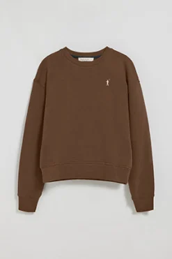 Polo Club Sweat-Shirts*Sweat-shirt à col ras du cou marron avec logo brodé Rigby Go Brun