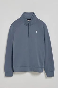 Polo Club Sweat-Shirts*Sweat-shirt à demi-fermeture éclair avec logo Rigby Go bleu Denim