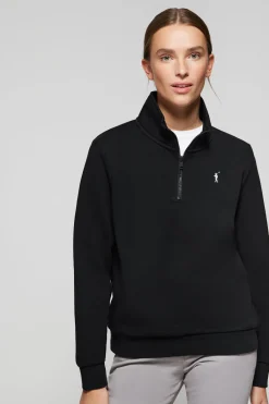 Polo Club Sweat-Shirts*Sweat-shirt à demi-fermeture éclair avec logo Rigby Go Noir