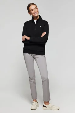 Polo Club Sweat-Shirts*Sweat-shirt à demi-fermeture éclair avec logo Rigby Go Noir