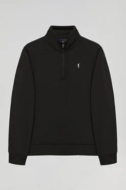 Polo Club Sweat-Shirts*Sweat-shirt à demi-fermeture éclair avec logo Rigby Go Noir