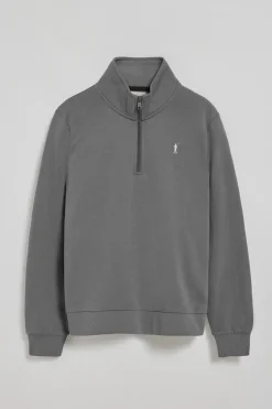 Polo Club Sweat-Shirts*Sweat-shirt à demi-fermeture éclair avec logo Rigby Go gris Asphalte