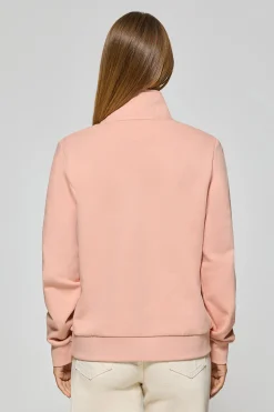 Polo Club Sweat-Shirts*Sweat-shirt à demi-fermeture éclair avec logo Rigby Go Rose pâle