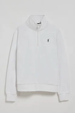 Polo Club Sweat-Shirts*Sweat-shirt à demi-fermeture éclair avec logo Rigby Go Blanc