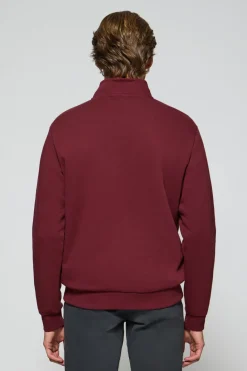 Polo Club Sweat-Shirts*Sweat-shirt à fermeture éclair avec logo Rigby Go Grenat