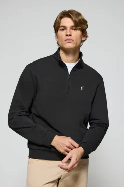 Polo Club Sweat-Shirts*Sweat-shirt à fermeture éclair partielle avec logo Rigby Go Noir