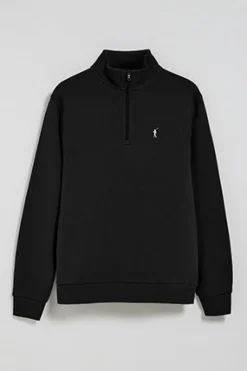Polo Club Sweat-Shirts*Sweat-shirt à fermeture éclair partielle avec logo Rigby Go Noir