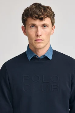 Polo Club Sweat-Shirts*Sweat-shirt ample Iconic avec logo en relief Bleu Marine