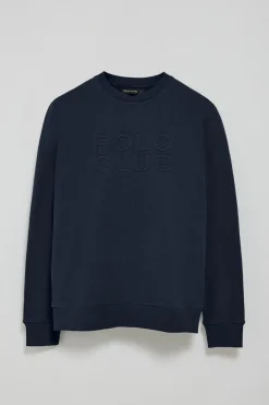 Polo Club Sweat-Shirts*Sweat-shirt ample Iconic avec logo en relief Bleu Marine