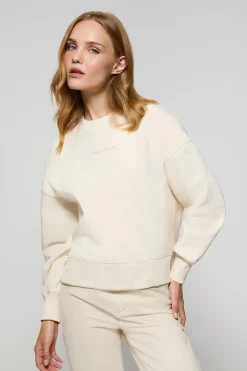 Polo Club Sweat-Shirts*Sweat-shirt basique à col ras du cou Minimal Beige