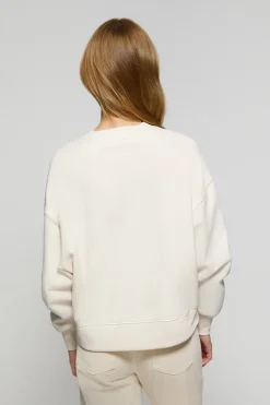 Polo Club Sweat-Shirts*Sweat-shirt basique à col ras du cou Minimal Beige
