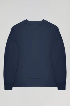Polo Club Sweat-Shirts*Sweat-shirt basique navy à col ras du cou Minimal Bleu Marine