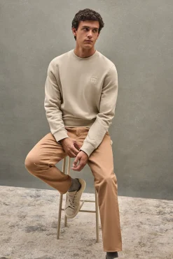 Polo Club Sweat-Shirts*Sweat-shirt à coupe décontractée avec logo Beige