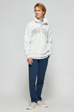Polo Club Sweat-Shirts*Sweat-shirt Seldon à fermeture éclair partielle avec imprimé Beige