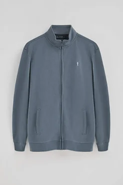 Polo Club Sweat-Shirts*Sweat-shirt bleu à col montant, fermeture éclair avec logo Rigby Go Denim