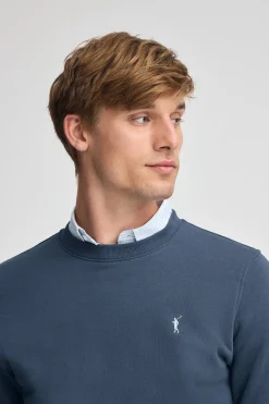 Polo Club Sweat-Shirts*Sweat-shirt bleu à coupe décontractée et logo Rigby Go Denim