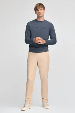 Polo Club Sweat-Shirts*Sweat-shirt bleu à coupe décontractée Established 2012 Denim