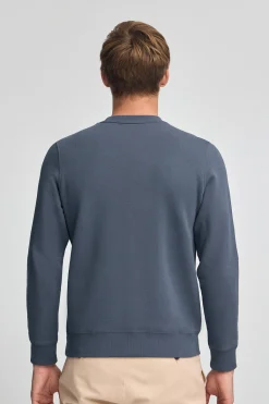 Polo Club Sweat-Shirts*Sweat-shirt bleu à coupe décontractée Established 2012 Denim