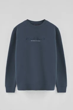 Polo Club Sweat-Shirts*Sweat-shirt bleu à coupe décontractée Established 2012 Denim
