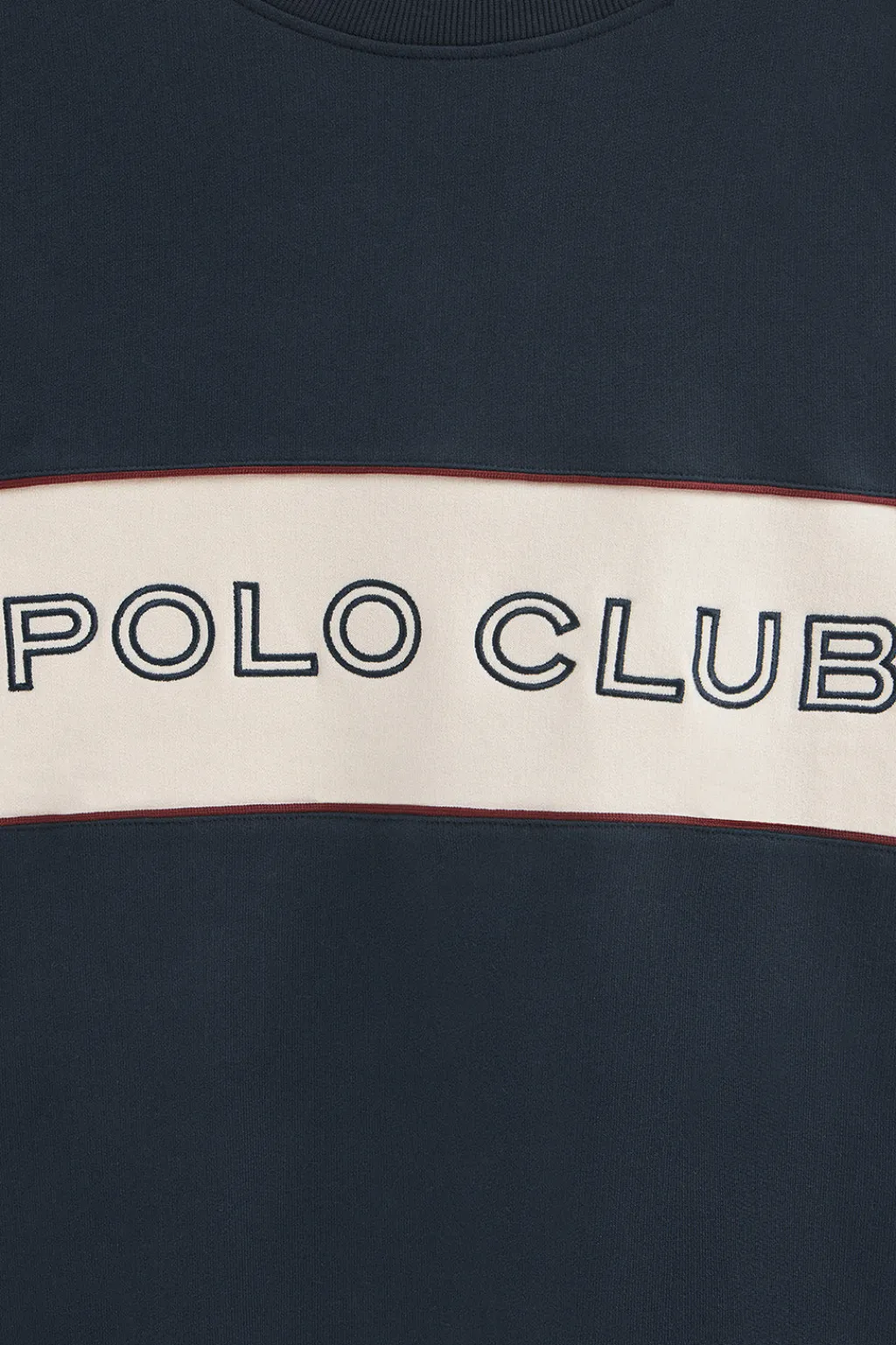 Polo Club Sweat-Shirts*Sweat-shirt à coupe boxy et logo Bleu Marine