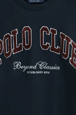 Polo Club Sweat-Shirts*Sweat-shirt à coupe ample Established 2012 Bleu Marine