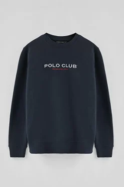 Polo Club Sweat-Shirts*Sweat-shirt à coupe décontractée Established 2012 Bleu Marine