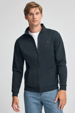 Polo Club Sweat-Shirts*Sweat-shirt à col montant, fermeture éclair avec logo Rigby Go Bleu Marine