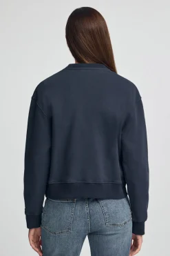 Polo Club Sweat-Shirts*Sweat-shirt à coupe boxy Established 2012 Bleu Marine