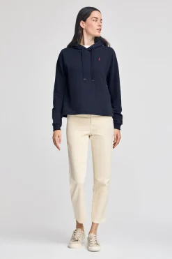 Polo Club Sweat-Shirts*Sweat-shirt à capuche et broderie Rigby Go Bleu Marine