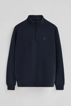 Polo Club Sweat-Shirts*Sweat-shirt à fermeture éclair partielle et logo Rigby Go Bleu Marine