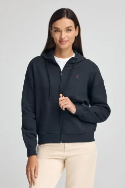 Polo Club Sweat-Shirts*Sweat-shirt avec capuche, fermeture éclair et logo Rigby Go Bleu Marine