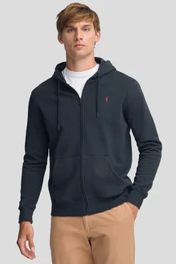 Polo Club Sweat-Shirts*Sweat-shirt avec capuche, fermeture éclair et logo Rigby Go Bleu Marine