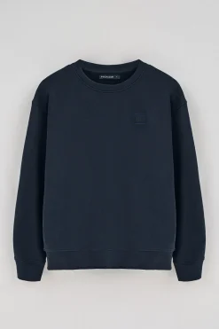 Polo Club Sweat-Shirts*Sweat-shirt détente à col ras du cou et détail Bleu Marine