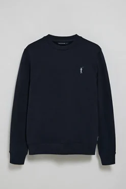 Polo Club Sweat-Shirts*Sweat-shirt détente à col ras du cou avec logo Rigby caoutchouté Bleu Marine