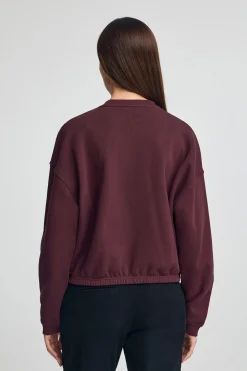 Polo Club Sweat-Shirts*Sweat-shirt bordeaux à coupe ample et logo Bourgogne