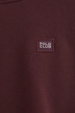 Polo Club Sweat-Shirts*Sweat-shirt bordeaux à coupe ample et logo Bourgogne