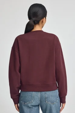 Polo Club Sweat-Shirts*Sweat-shirt couleur bordeaux à la coupe boxy et logo Rigby Go Bourgogne