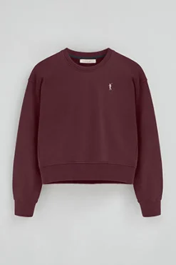 Polo Club Sweat-Shirts*Sweat-shirt couleur bordeaux à la coupe boxy et logo Rigby Go Bourgogne