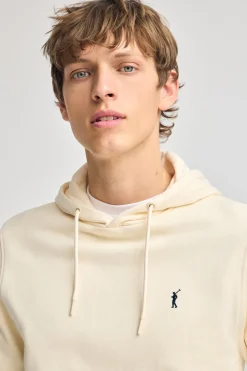 Polo Club Sweat-Shirts*Sweat-shirt couleur écru à capuche et broderie Rigby Go Beige
