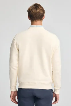 Polo Club Sweat-Shirts*Sweat-shirt couleur écrue à coupe ample Established 2012 Beige