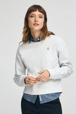 Polo Club Sweat-Shirts*Sweat-shirt couleur glacier à la coupe boxy et logo Rigby Go Glace